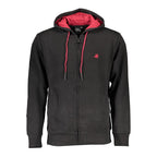 Black Cotton Men's Hoodie