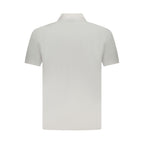 White Cotton Men Polo Shirt