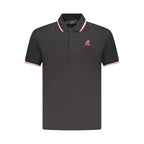 Black Cotton Mens Polo Shirt