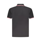 Black Cotton Mens Polo Shirt