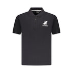 U.S. Grand Polo Black Cotton Men Polo