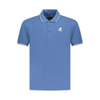Blue Cotton Men's Polo Shirt