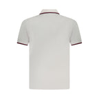 White Cotton Men Polo Shirt