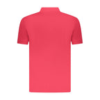 Red Cotton Men Polo Shirt