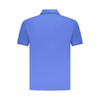 Blue Cotton Mens Polo Shirt