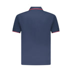 Blue Cotton Mens Polo Shirt