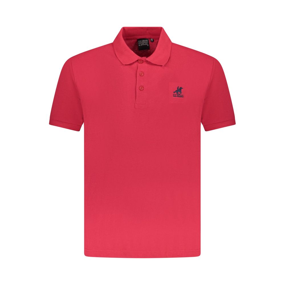 Polo shirt da uomo in cotone rosso