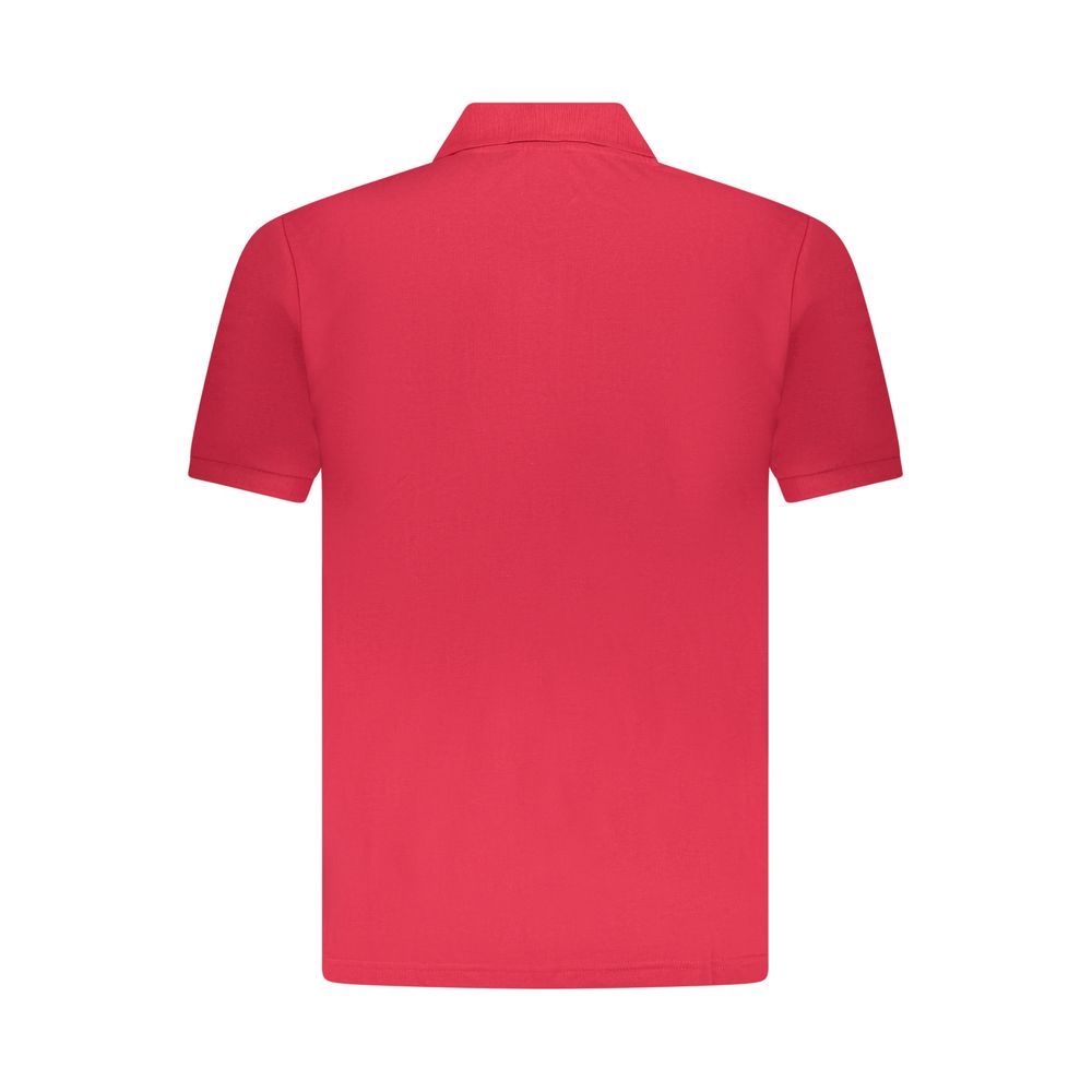 Polo shirt da uomo in cotone rosso
