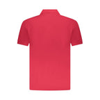 Polo shirt da uomo in cotone rosso