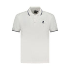 White Cotton Men Polo Shirt