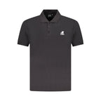 Black Cotton Mens Polo Shirt