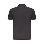 Black Cotton Mens Polo Shirt