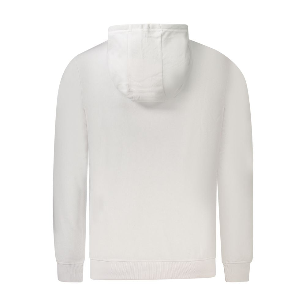 White Cotton Men Sweatshirt