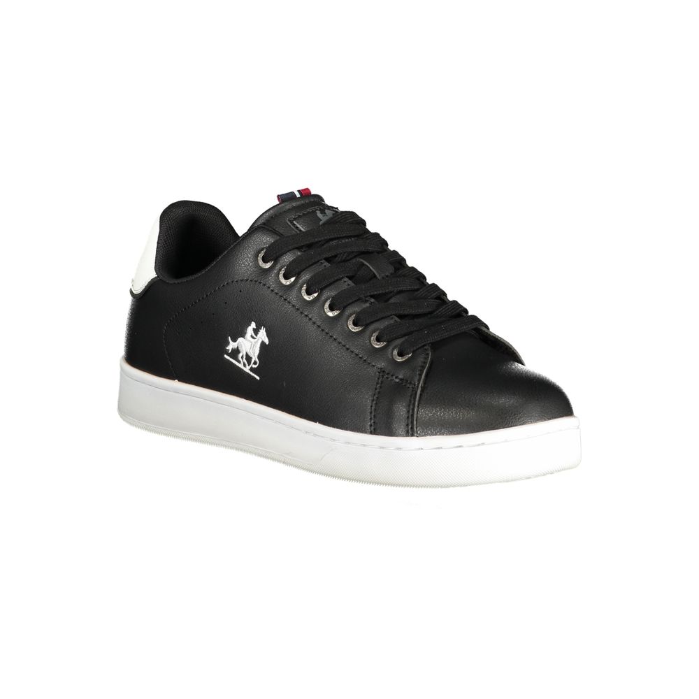 Schwarzer Herren-Sneaker aus Polyurethan