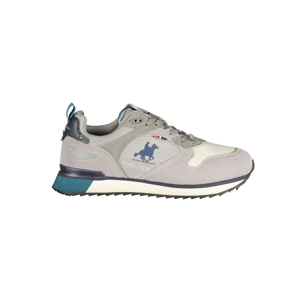 Grauer Polyurethan Herren-Sneaker