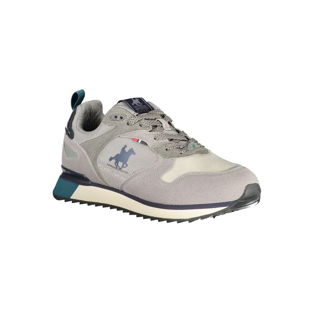 Grauer Polyurethan Herren-Sneaker