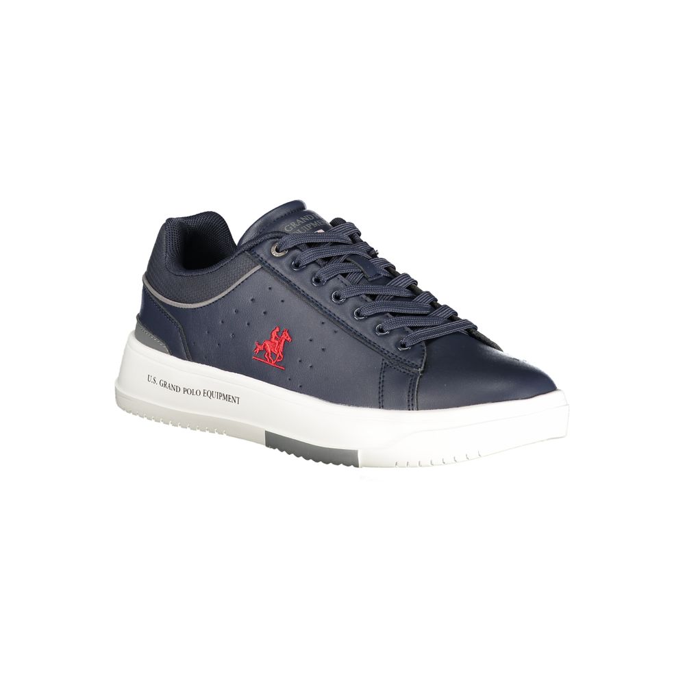 Blauer Herren-Sneaker aus Polyurethan