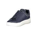 Blauer Herren-Sneaker aus Polyurethan