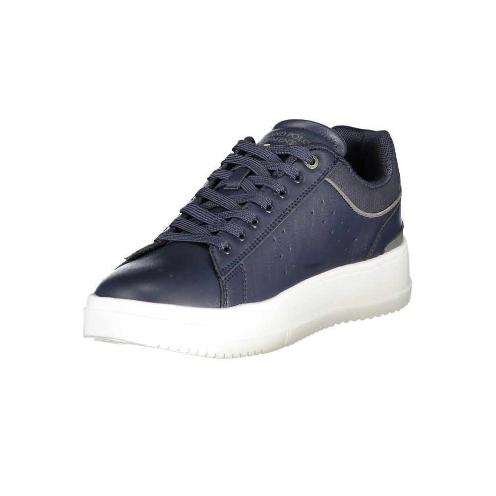 Blauer Herren-Sneaker aus Polyurethan