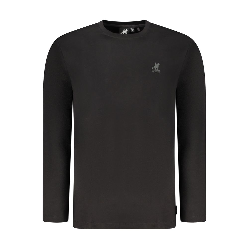 Black Cotton Men's T-Shirt