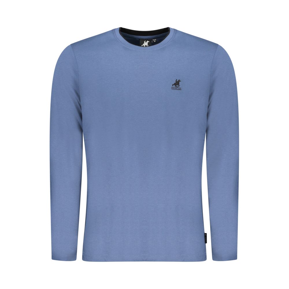 Blu Cotton Men T-Shirt