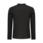 Black Cotton Men Polo Shirt