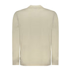 Beige Cotton Men Polo Shirt