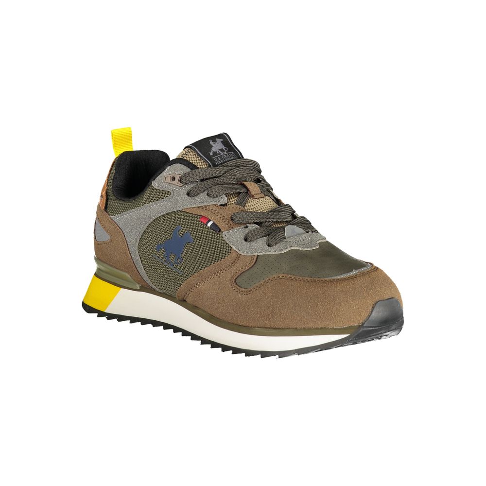 Grüner Polyurethan-Herren-Sneaker