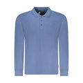 Blue Cotton Men's Polo Shirt