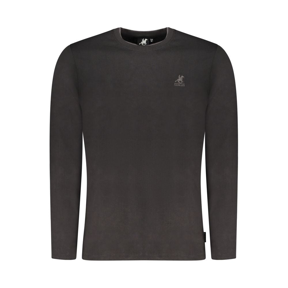 Black Cotton Men T-Shirt
