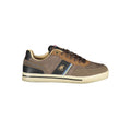 Brauner Polyurethan Herren-Sneaker