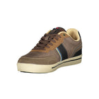 Brauner Polyurethan Herren-Sneaker