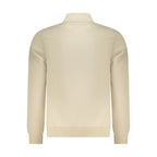 Beige Polyester Men Sweatshirt