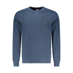 Blue Polyester Men Sweatshirt