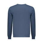 Blue Polyester Men Sweatshirt