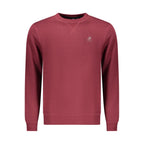 Red Polyester Men Sweatshirt