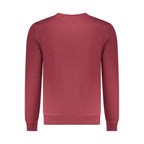 Red Polyester Men Sweatshirt