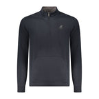 Blue Polyester Men Sweatshirt