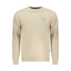 Beige Polyester Men Sweatshirt