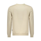 Beige Polyester Men Sweatshirt