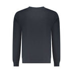 Blue Polyester Men Sweatshirt
