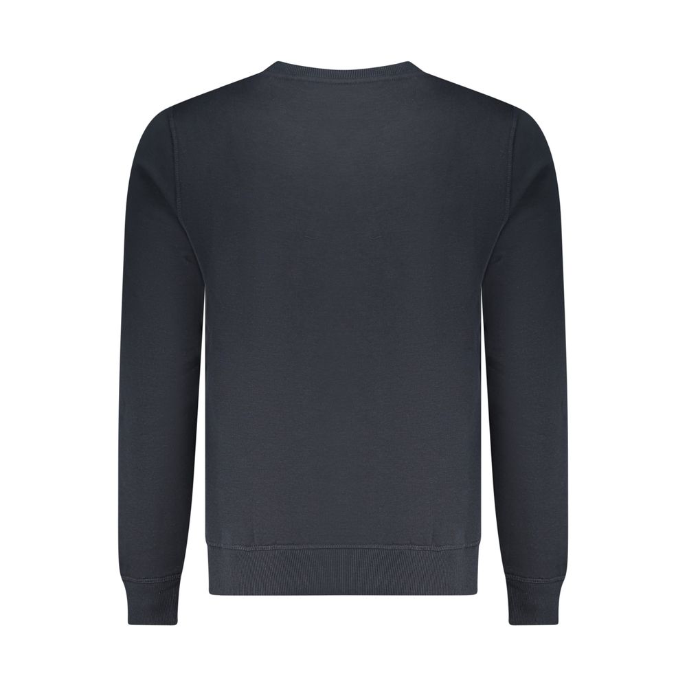 Blue Polyester Men Sweatshirt