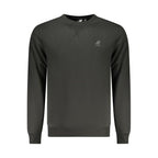 Black Polyester Men Sweatshirt