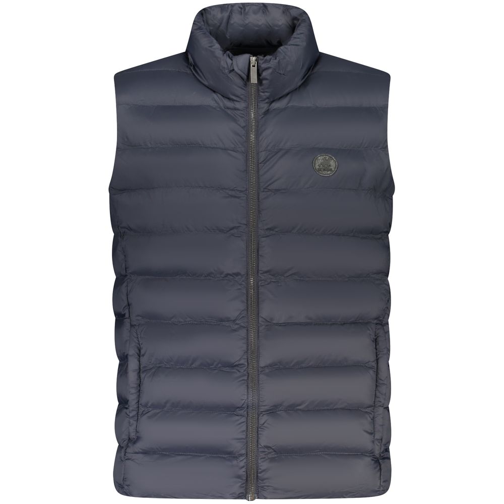 Blu Polyester Men's Jacket