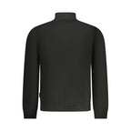 Black Cotton Men Sweatshirt