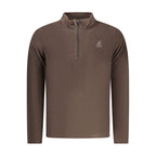 Marrone Polyester Men Sweatshirt