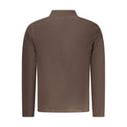 Marrone Polyester Men Sweatshirt