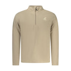 Beige Polyester Mens Sweatshirt