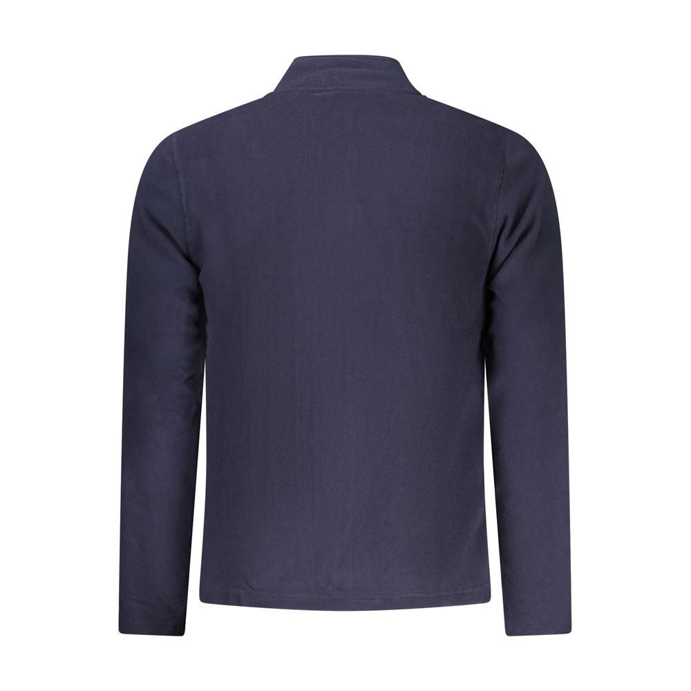 Blue Polyester Men Sweatshirt