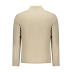 Beige Polyester Mens Sweatshirt